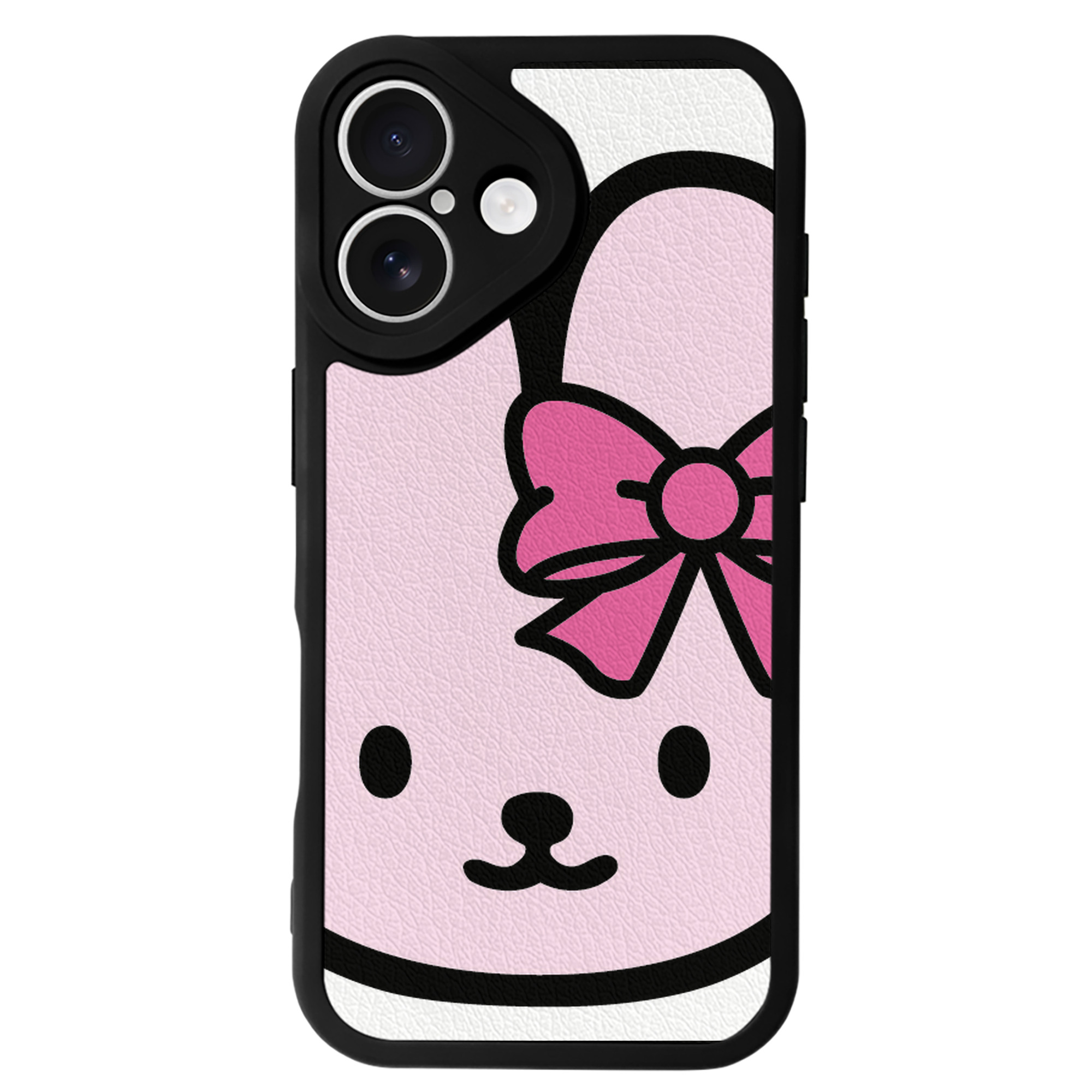 （画像用） Hello Kitty ハローキティ 【iPhone 16シリーズ対応】シリコンスマホケース（レザー調） 材質：シリコン